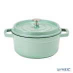 ショッピングストウブ ストウブ(staub) ピコ・ココット ラウンド 22cm／2.6L セージグリーン 両手鍋 アウトドア キャンプ