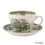 ショッピングアジア バーレイ グリーンアジアティックフェザンツ ブレックファーストカップ＆ソーサー 430ml カップアンドソーサー
