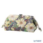 リバティプリント(LIBERTY PRINT)を使用したワイヤーポーチ ドーセット・ローズ グレー 24×8×11cm 日本製