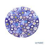 エルコーレモレッティ ミレフィオーリ フラットプレート 13cm スプリング ブルー系 SPRING B 小皿