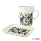 並行輸入品 アラビア(ARABIA)クロッカス 2点セット マグカップ＆プレート グリーン 北欧