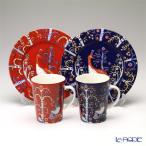 ショッピングイッタラ 並行輸入品 イッタラ iittala タイカ ブルー＆レッド 2人用 マグ＆プレート 4点セット 北欧