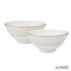 並行輸入品 ウェッジウッド(Wedgwood) ジオ ゴールド＆プラチナ ボウル 12cm ペア