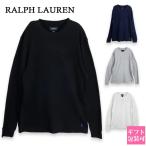 POLO RALPH LAUREN ポロ ラルフローレン サーマル 長袖Tシャツ ワッフル クルーネック ロングスリーブ メンズ ロンT インナー ワッフルTシャツ コットン