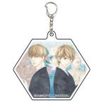 【優慈＆賢慈(背中合わせ)】 アクリルキーホルダー 6角形 お参りですよ 01
