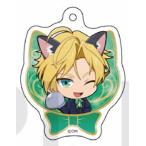 【サタン】 Obey Me!×mixx garden 黒猫執事喫茶 トレーディングミニキャラアクリルボールチェーン