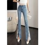 フレアパンツデニムパンツボトムスレ...