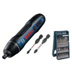 ドライバー BOSCH GO2 電動ドライバー コードレスドリルドライバー 6段階調節  (25個のX字型ドライバービット付き)