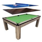  бильярдный стол стол для бизнеса для бытового использования 7 футов JBS Rustic 3in1 под дерево бильярд бассейн стол стол верх / теннисный стол имеется 