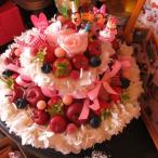 お誕生日フラワーケーキプリザーブド...