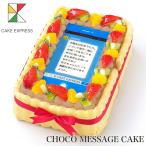 SNS風メッセージケーキ フルーツ生チョコクリーム 21×14cm バースデーケーキ