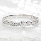 プラチナ ダイヤモンドリング ハートシェイプ 0.1ct リング 指輪 レディース 女性 かわいい ハート シンプル ミル打ち 4月 誕生石 爆買