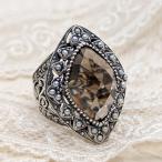 碌山大粒スモーキークォーツリングゴ...