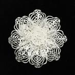 フィリグリー フラワー ブローチ ペンダ