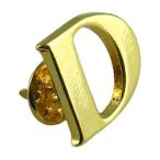  значок булавка zlaperu булавка брошь алфавит initial инициалы D Gold почтовая доставка бесплатная доставка 