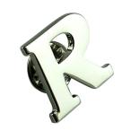  значок булавка zlaperu булавка брошь алфавит initial инициалы R серебряный почтовая доставка бесплатная доставка 