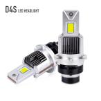 クラウン マジェスタ 純正HIDをLED化 LED ヘッドライト バルブ 200系(H21.3-H25.8) 車検対応 LEDヘッドランプ 6000K 12000LM カンデラ値17000cd ポン付 2個 D4S