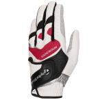  TaylorMade 2024 Inter Cross 6.0 UN146 белый × красный Golf перчатки левый рука "надеты" 