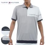 ショッピングHILFIGER ゴルフ トミーヒルフィガー カラーブロックリンクスジャガード半袖シャツ THMA432