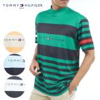 ショッピングトミーヒルフィガー ゴルフ トミーヒルフィガー ランダムボーダー モックネックシャツ THMA306