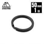 TITAN MANIA titanium любитель 2 -слойный кольцо кольцо для ключей титановый черный 50mm×1 шт супер-легкий крепкий ржавчина . сильный 2 -слойный круг can split кольцо 