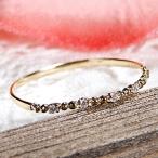 ピンキー対応 K18YG ダイヤモンド 華奢 リング 0.02ct 送料無料 指輪 18金 K18 ゴールド ピンキーリング 重ね着け ドット 細身 ピンキー 華奢 人気 ALH-0094