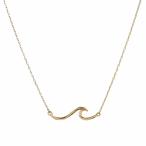 【正規品】Maxi ハワイアンジュエリー マキシ 10K イエローゴールド ネックレス ゴールド ウェーブ ネックレス Wave Necklace YG チェーンセット 10金