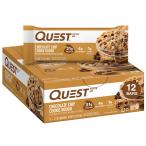 Quest (クエスト) 栄養プロテインバー チョコレートチップ入りクッキー生地 1個60g (2.1オンス) 12個 [海外直送品]
