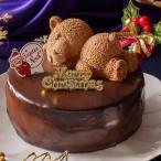 morin クリスマスケーキ 5号 生ザッハトルテ 可愛い くま クマ ケーキ チョコレート ケーキ クリスマス ケーキ プレゼント【日指定可・最短当