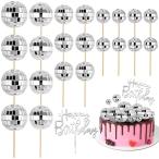  disco мяч капкейк topa-, happy день рождения кекс topa- disco мяч кекс pick disco Thema украшение 23 шт disco party регистрация 