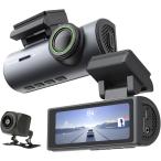 ドライブレコーダー 前後カメラ 4Kフロント 1080Pリア 64GBSDカード WiFi付き GPS内蔵 3.2液晶 スマホ連携 WDR搭載 Gセンサー 暗視機能 170°広角 緊急録画