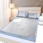 折りたたみ式 冷却マット い草 速乾性 四隅バンド付 肌触り良好 クールタッチ表面 寝室 寮用 省スペース 抗菌防臭 猛暑湿気対策 籐シーツ 和風デザイン