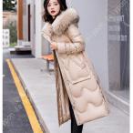 ダウンコート レディース ロング 秋冬 中綿 厚手 防寒 おしゃれ 大きいサイズ 服 通勤 ベンチコート 旅行 秋 冬 暖かい 女性用 膝下 丈体型カバー 中綿コート