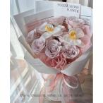 ソープフラワー 花束 11輪ブーケ 誕生日 記念日 卒業式 退職 発表会 送別 祝い花 開店祝い 開業祝い 造花 プレゼント フラワーソープ 花 ギフト ローズ バラ