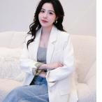  женский костюм жакет выполненный в строгом стиле длинный рукав весна лето осень жакет короткий один кнопка тонкий ходить на работу офис формальный внешний jinesOL способ пальто 