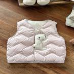 キッズ 子供 ダウンベスト ボーイズ ダ