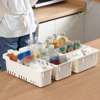 冷蔵庫 収納ケース 野菜室・冷凍室収納トレー クリアキッチンオーガナイザーコンテナ容器 ハンドル付き プラスチックバッグ 冷蔵庫トレー 収納ボックス