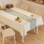 テーブルクロス 撥水 北欧 おしゃれ 長方形 正方形 防水撥水 食卓カバー タッセル フリンジ デスクマット 防水撥油 汚れ防止 花柄 北欧風 おしゃれ 撥水加工