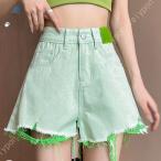デニム ショートパンツ レディース 白 短パン パンツ ジーンズ ジーパン ズボン ボトムス 春 夏 春夏 デニムショートパンツ ビーチパンツ 大人 ショーパン