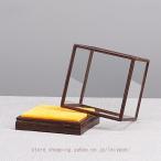 ディスプレイケース 木製 おしゃれ インテリア 手作り 仏像 スタンド ガラス カバー付き 仏壇 飾り 台座 置物 防塵 工芸品 コレクターアイテム用 収納ケース