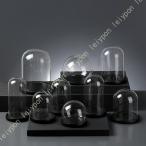 透明ガラスドーム 木製ベース 防塵 ディスプレイケース DIY クローシェ ジュエリー フィギュア 模型 ケーキ装飾 インテリア おしゃれ コレクターアイテム収納