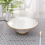 ガラスドーム おしゃれ デザートスタンド ドームカバー 収集 360度鑑賞可 すっきり見える コレクターアイテム 保護 ほこり防止 ディスプレイケース