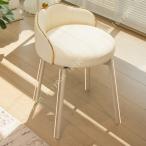 ドレッサーチェア 化粧椅子イス 360°回転 鏡台用 家庭用 おしゃれ 北欧 腰掛け 高反発 柔らかい 椅子