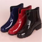 レインブーツ レディース ブーツ ショート おしゃれ 軽量 雨 雪の日も安心 ハーフブーツ ラバー素材 オックスフォード 柔らかい 履きやすい 通勤 通学