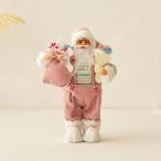 ショッピング置物 サンタクロース 置物 クリスマス飾り 人形 フィギュア おもちゃ 室内 インテリア 卓上 オフィス 店舗 ディスプレイ ホームパーティー かわいい ぬいぐるみ