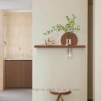 ショッピング花瓶 オープンシェルフ ウォールアート 壁飾り 壁掛けアート 侘寂風 北欧風 飾り棚 装飾画 玄関 リビング ディスプレイ 収納ラック 砂岩風アート 収納棚 立体砂岩画