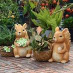 置物 ガーデンオーナメント 動物オーナメント リス キリン ガーデン ガーデニング オブジェ 雑貨 アンティーク 置き物 オーナメント 動物 ガーデン雑貨