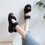 スポーツサンダル 厚底 レディース 厚底サンダル 5cm コンフォート サンダル ビーチサンダル 軽量 レディース 厚底靴 靴 ベルクロ スニーカー スポーツ