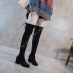 ロングブーツ レディース ニーハイブーツ 太ヒール ブーツ 厚底 ロングブーツ 大きいサイズ 歩きやすい チャンキーヒール ニーハイ レディース ロングブーツ