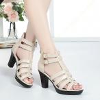 サンダル ブーツサンダル サマーブーツ レディース 夏 ブーツ 春 前厚 靴 ヒールサンダル 歩きやすい 厚底サンダル 太ヒール 疲れない 厚底 ヒール 8cm